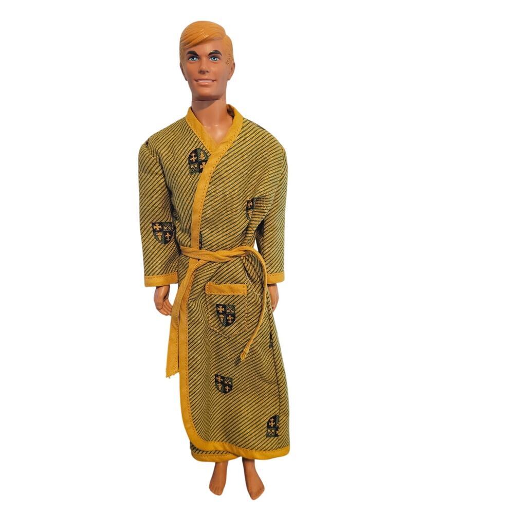 Vintage Mattel Malibu Ken Doll #1088 70s Retro Handmade Robe PJ Top Mod Barbie